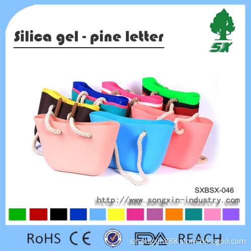 Silicone Waterproof Outdoor Beach Bag Handbag